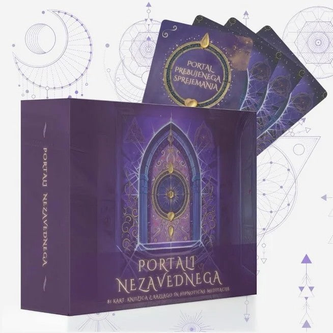 Portali nezavednega – komplet orakeljskih kart, meditacij ter knjižica z razlago